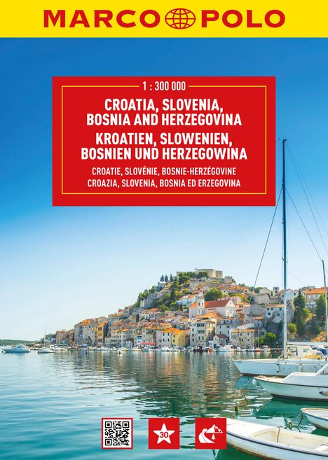 MARCO POLO Reiseatlas Kroatien, Slowenien, Bosnien und Herzegowina 1:300.000, Buch