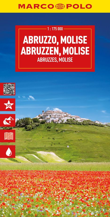 MARCO POLO Reisekarte Italien 10 Abruzzen, Molise 1:175.000, Karten