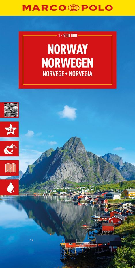 MARCO POLO Reisekarte Norwegen 1:900.000, Karten