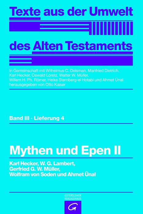 Karl Hecker: Mythen und Epen II, Buch