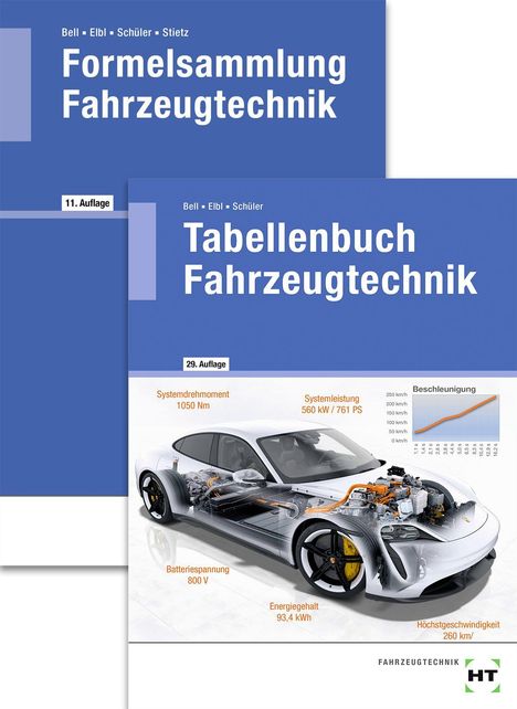 Marco Bell: Paketangebot Tabellenbuch Fahrzeugtechnik und Formelsammlung Fahrzeugtechnik, Buch