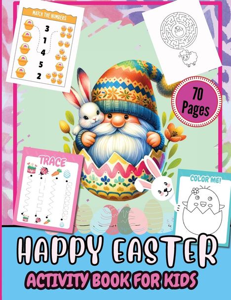 Tobba: Happy Easter Activity Pages for Kids 70 Pages, Buch