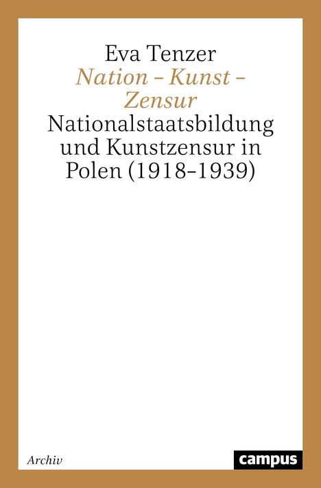 Eva Tenzer: Nation - Kunst - Zensur, Buch