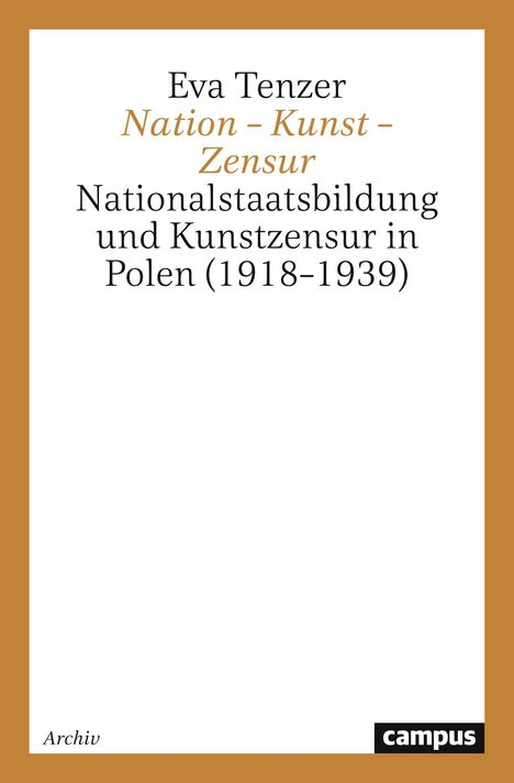 Eva Tenzer: Nation - Kunst - Zensur, Buch