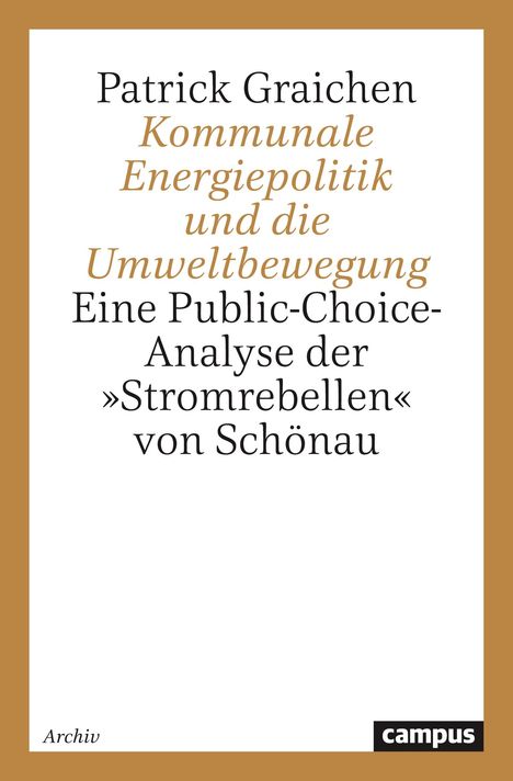 Patrick Graichen: Kommunale Energiepolitik und die Umweltbewegung, Buch