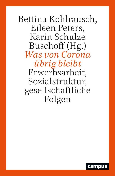 Was von Corona übrig bleibt, Buch