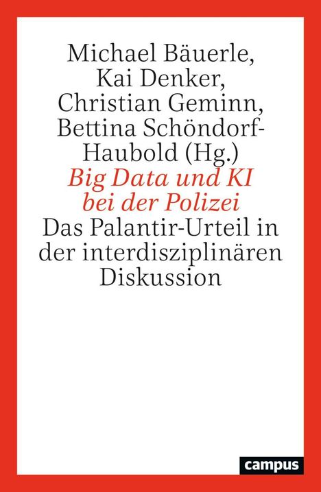 Big Data und KI bei der Polizei, Buch