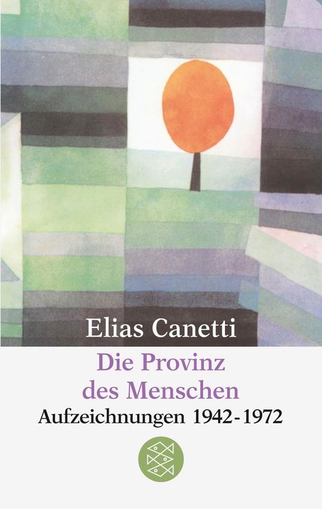 Elias Canetti: Die Provinz des Menschen, Buch
