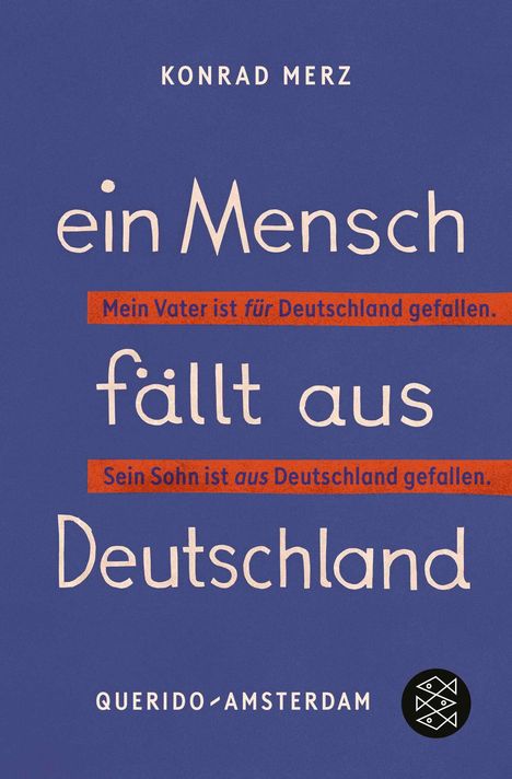 Konrad Merz: Ein Mensch fällt aus Deutschland, Buch