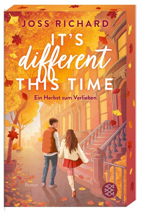 "Joss Richard, It's different this time, Ein Herbst zum Verlieben. Ein Paar geht Hand in Hand durch eine herbstliche Straße."