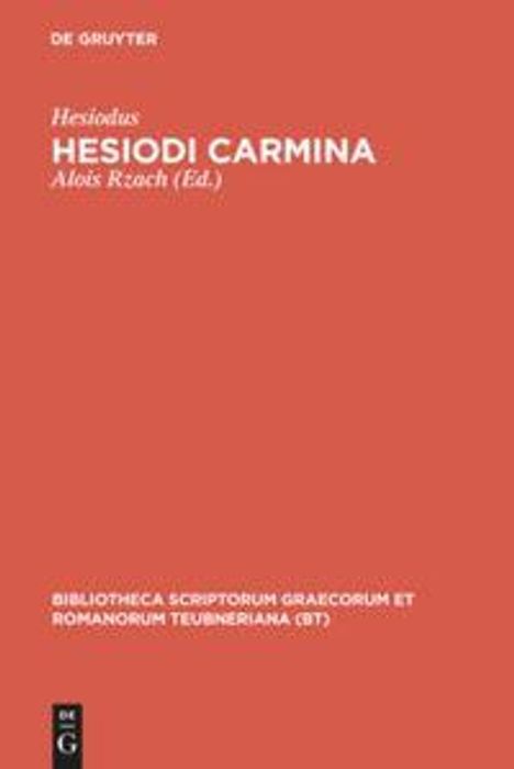 Hesiodus: Hesiodi carmina, Buch