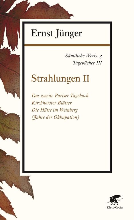 Ernst Jünger: Sämtliche Werke - Band 3, Buch