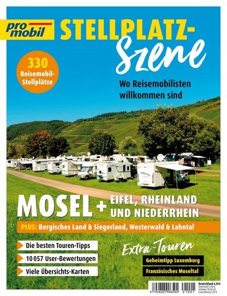 pro mobil Stellplatz-Szene - Mosel + Eifel, Rheinland u. Niederrhein, Buch