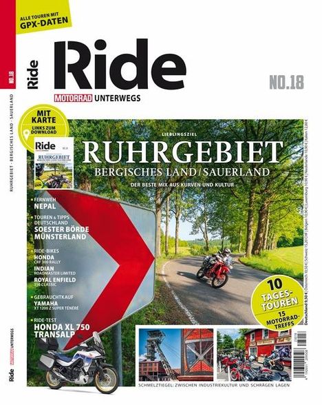 RIDE - Motorrad unterwegs, No. 18, Buch