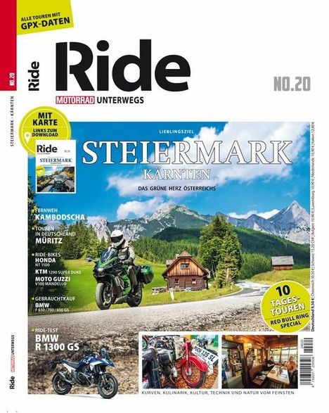 RIDE - Motorrad unterwegs, No. 20, Buch