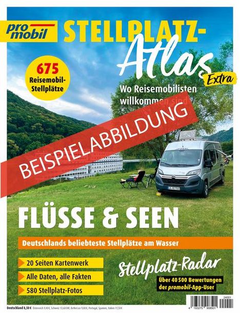 promobil Stellplatz-Atlas 01/2025, Buch