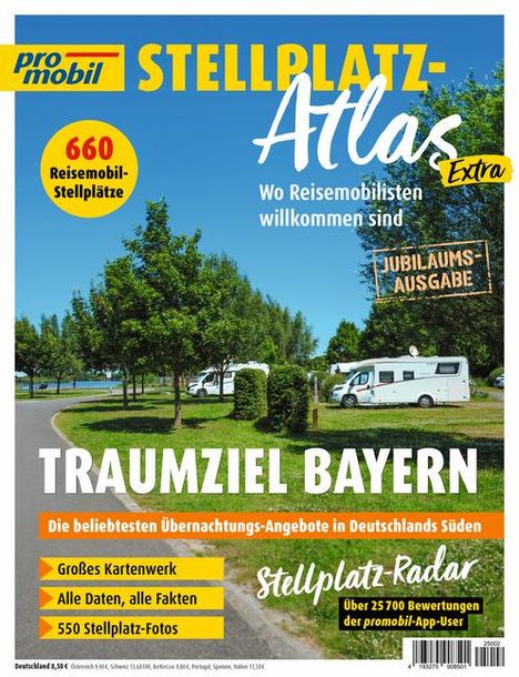 promobil Stellplatz-Atlas 02/2025, Buch