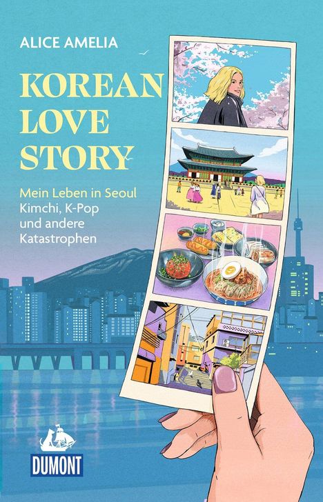 „Korean Love Story“ von Alice Amelia, „Mein Leben in Seoul: Kimchi, K-Pop und andere Katastrophen“. Illustration in Seoul.