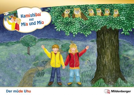 Bettina Erdmann: Kamishibai mit Mia und Mio: Der müde Uhu - Set, Buch