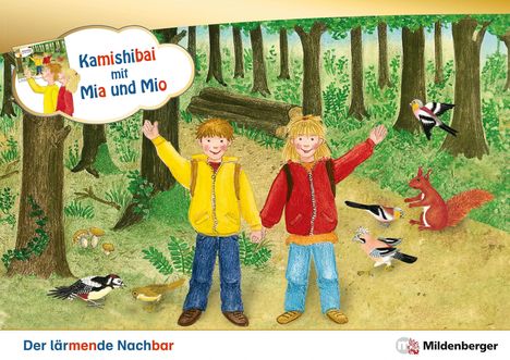 Bettina Erdmann: Kamishibai mit Mia und Mio: Der lärmende Nachbar - Set, Buch