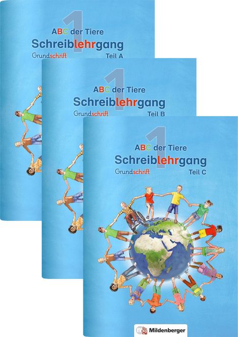 ABC der Tiere 1 - Schreiblehrgang Grundschrift, Teil A, B und C · Neubearbeitung, Buch