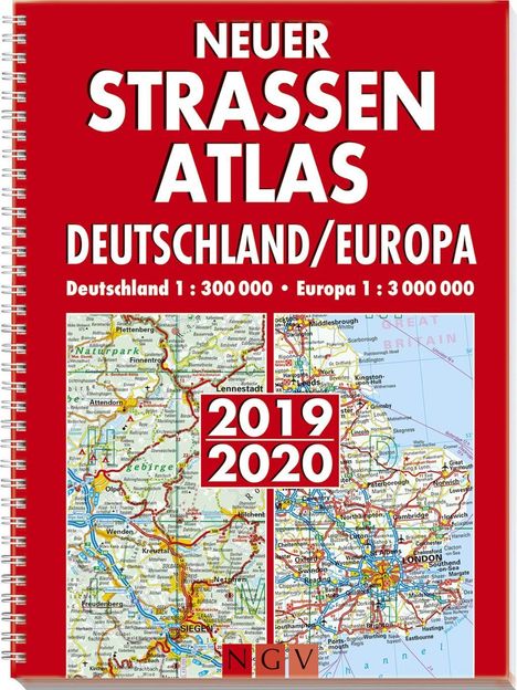 Neuer Straßenatlas Deutschland/Europa 2019/2020, Buch