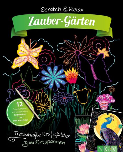 Zauber-Gärten -Traumhafte Kratzbilder zum Entspannen, Buch