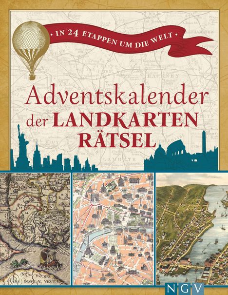 Philip Kiefer: Adventskalender der Landkartenrätsel. In 24 Etappen um die Welt, Buch