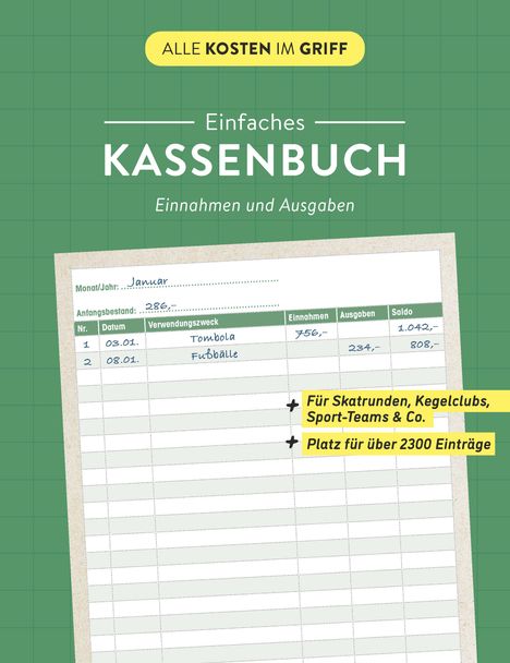 Einfaches Kassenbuch | Einnahmen und Ausgaben, Buch