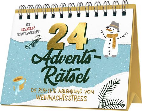 24 Adventsrätsel I Die perfekte Ablenkung vom Weihnachtsstress, Buch