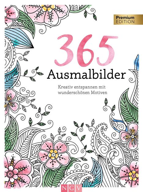 365 Ausmalbilder, Buch