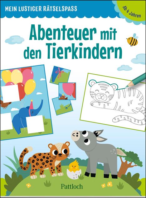 Mein lustiger Rätselspaß - Abenteuer mit den Tierkindern, Buch