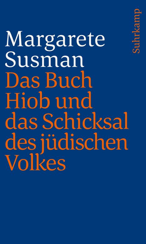 Margarete Susman: Das Buch Hiob und das Schicksal des jüdischen Volkes, Buch