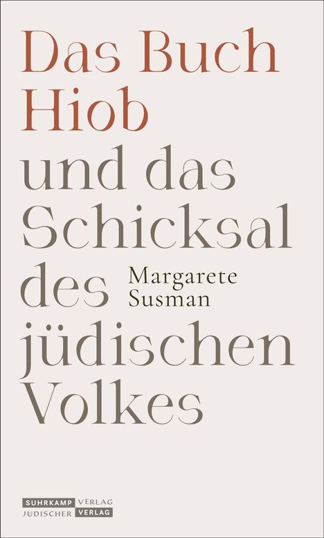 Margarete Susman: Das Buch Hiob und das Schicksal des jüdischen Volkes, Buch