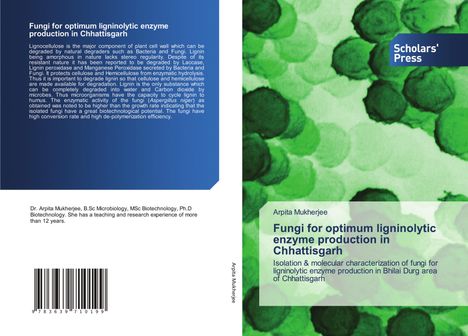 Arpita Mukherjee: Fungi for optimum ligninolytic enzyme production in Chhattisgarh, Buch