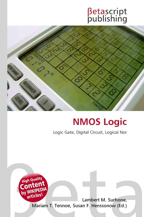 Betascript Publishing, NMOS Logic, Logic Gate, Digital Circuit. Ein Taschenrechner mit einem Sudoku-Spiel auf dem Display.