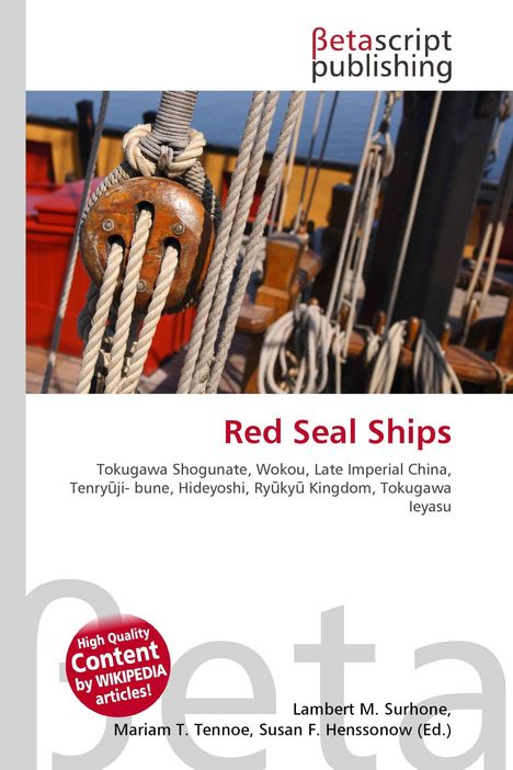 "Red Seal Ships" mit Verweis auf historische Themen. Ein Bildausschnitt zeigt Taue und Holzteile eines Schiffsdecks.