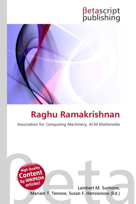 "Raghu Ramakrishnan. Association for Computing Machinery, ACM Multimedia." Abstrakte, geschwungene Linien in Blau und Rosa.