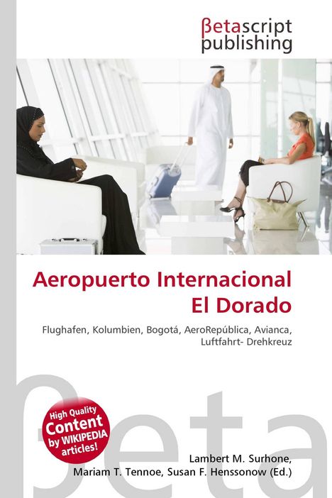 "Aeropuerto Internacional El Dorado. Flughafen, Kolumbien, Bogotá, AeroRepública, Avianca, Luftfahrt-Drehkreuz. Drei Personen in einer modernen Wartehalle."