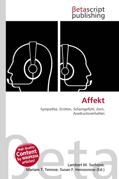"Affekt: Sympathie, Erröten, Schamgefühl, Zorn, Ausdrucksverhalten." Zwei Kopfsilhouetten mit Headsets seitlich.