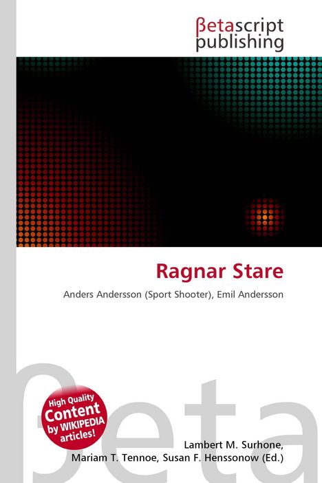 Betascript Publishing, Ragnar Stare. Autoren: Anders Andersson, Emil Andersson. Grafik mit bunten Punkten oben.