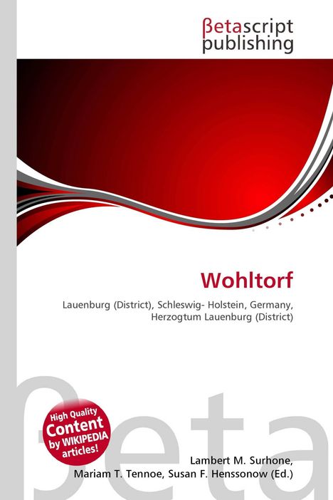 "Wohltorf, Lauenburg (District), Schleswig-Holstein, Germany, Herzogtum Lauenburg (District)" in großer, roter Schrift.