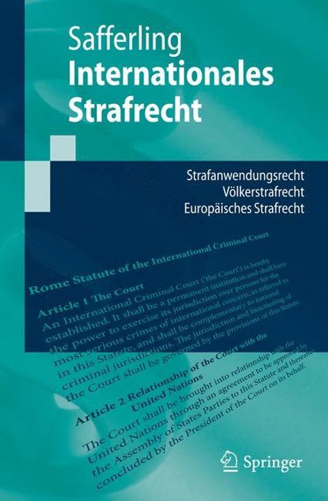 Christoph Safferling: Internationales Strafrecht, Buch