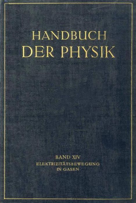 G. Angenheister: Elektrizitätsbewegung in Gasen, Buch