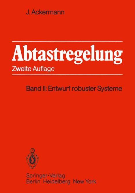 Jürgen Ackermann: Abtastregelung, Buch