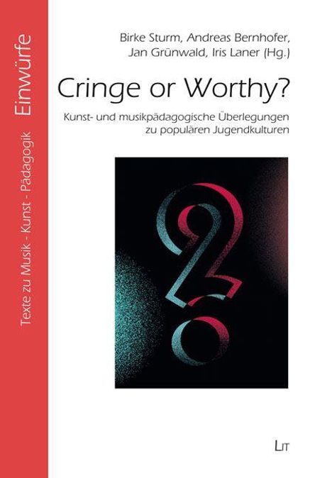 Texte: Einwürfe, Cringe or Worthy?, Kunst- und musikpädagogische Überlegungen zu populären Jugendkulturen. Geometrisches Logo.