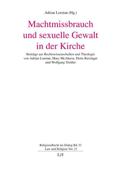 Machtmissbrauch und sexuelle Gewalt in der Kirche, Buch