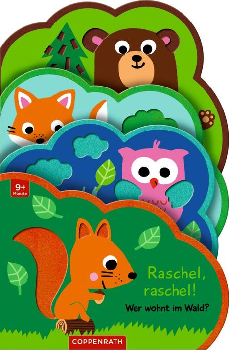 Mein Filz-Fühlbuch: Raschel, raschel! Wer wohnt im Wald?, Buch