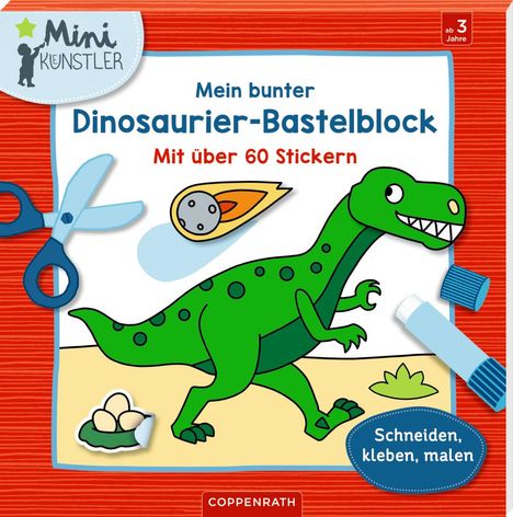 Mein bunter Dinosaurier-Bastelblock, Buch