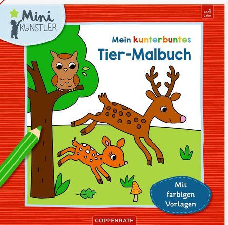 Mein kunterbuntes Tier-Malbuch, Buch